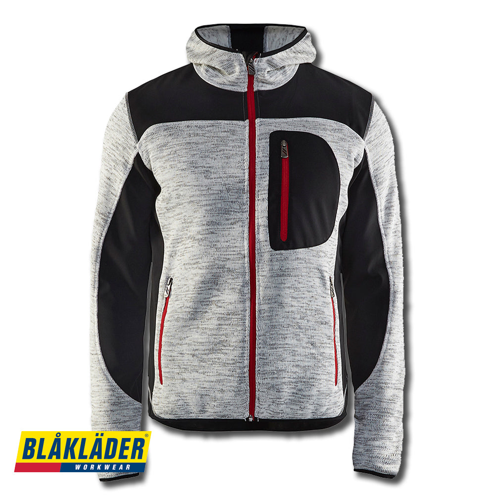 Gebreid vest met softshell