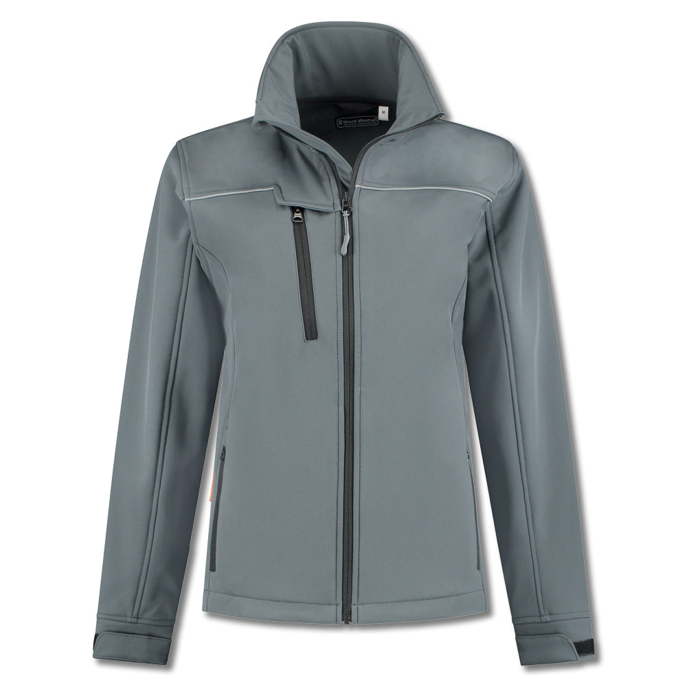 Softshell jack dames (grijs)