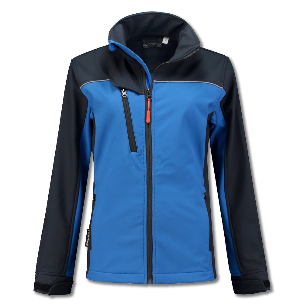 Softshell jack dames (blauw-navy)