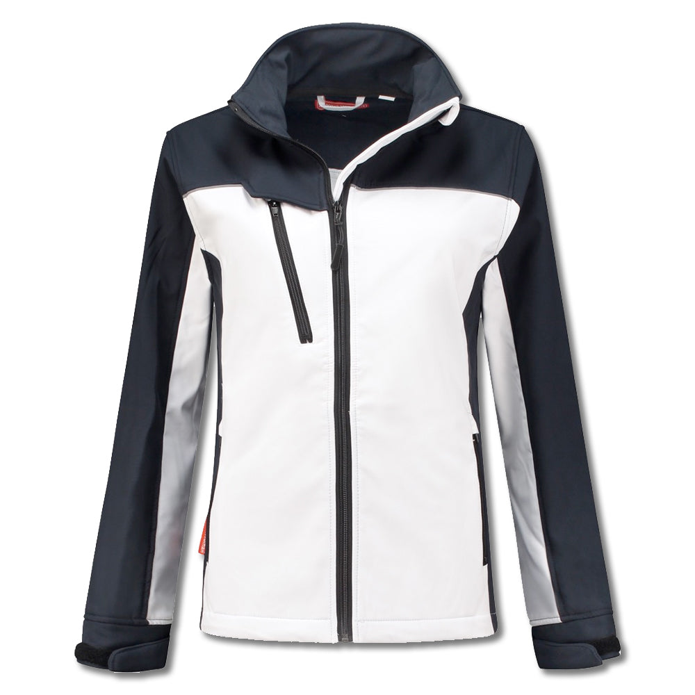 Softshell jack dames (wit-navy)