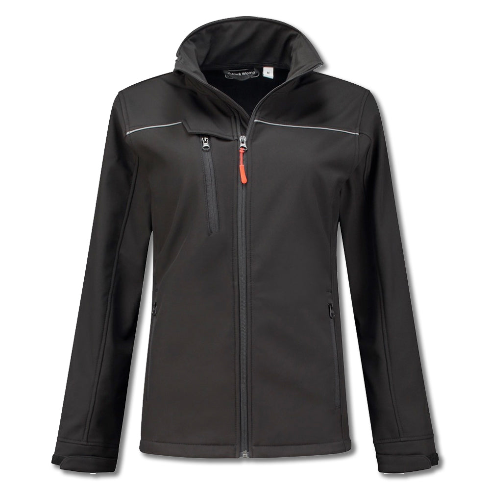 Softshell jack dames (zwart)