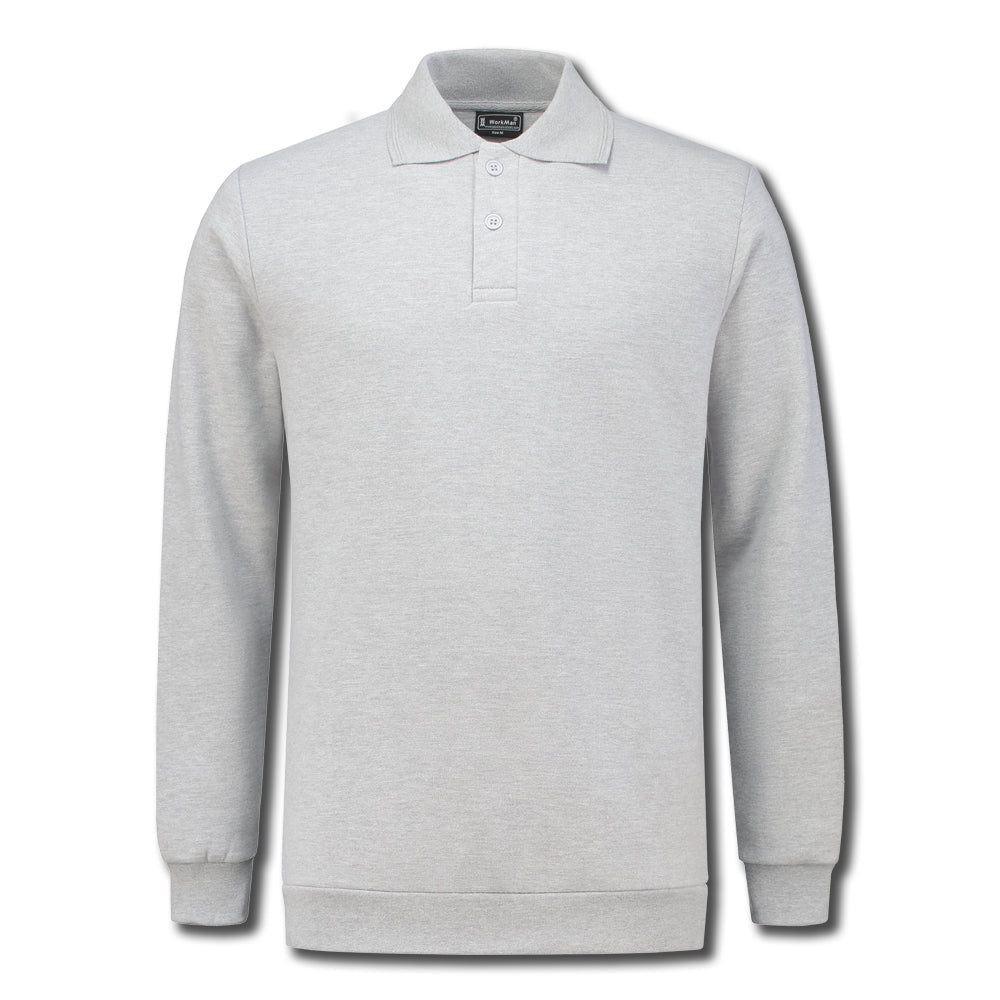 Polosweater (lichtgrijs)