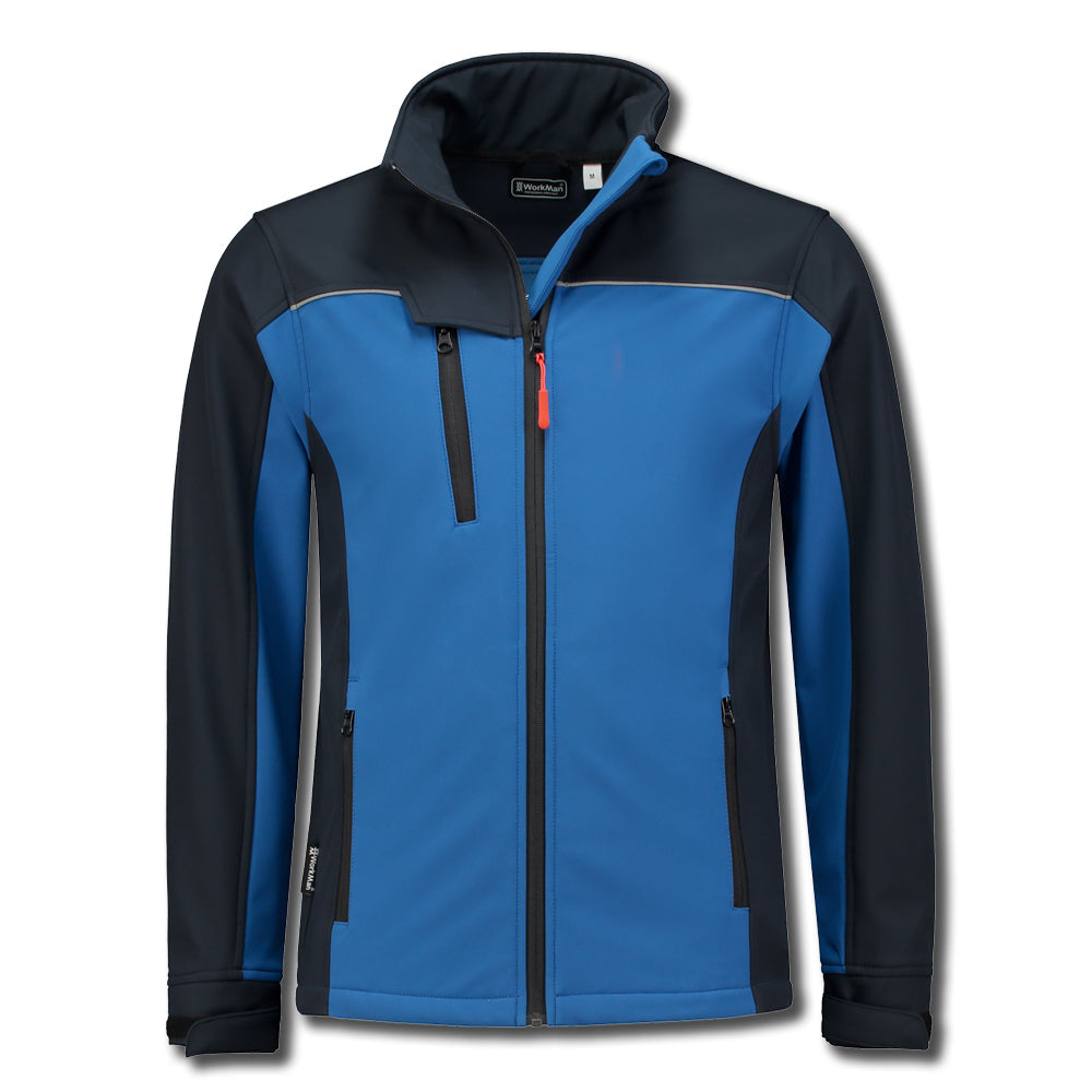 Softshell jack (blauw-navy)
