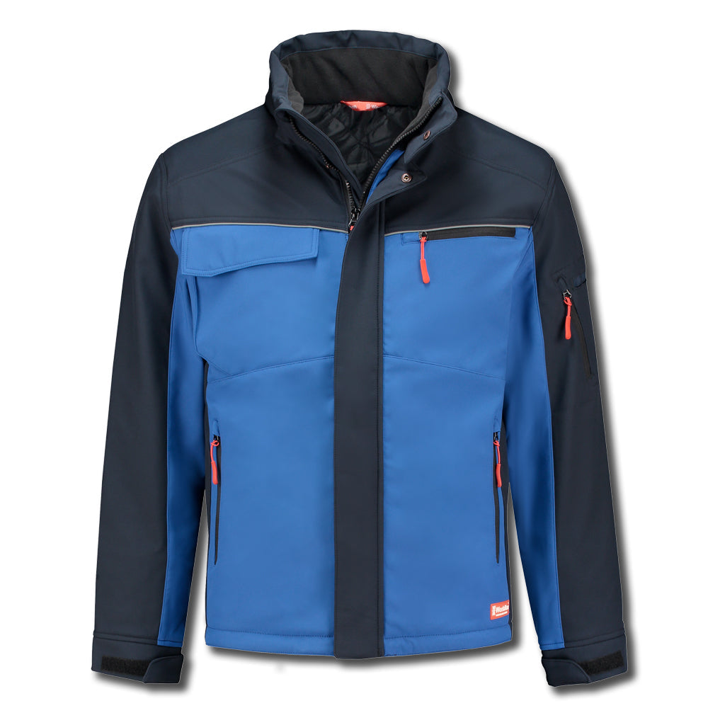 Softshell winterjack (blauw-navy)