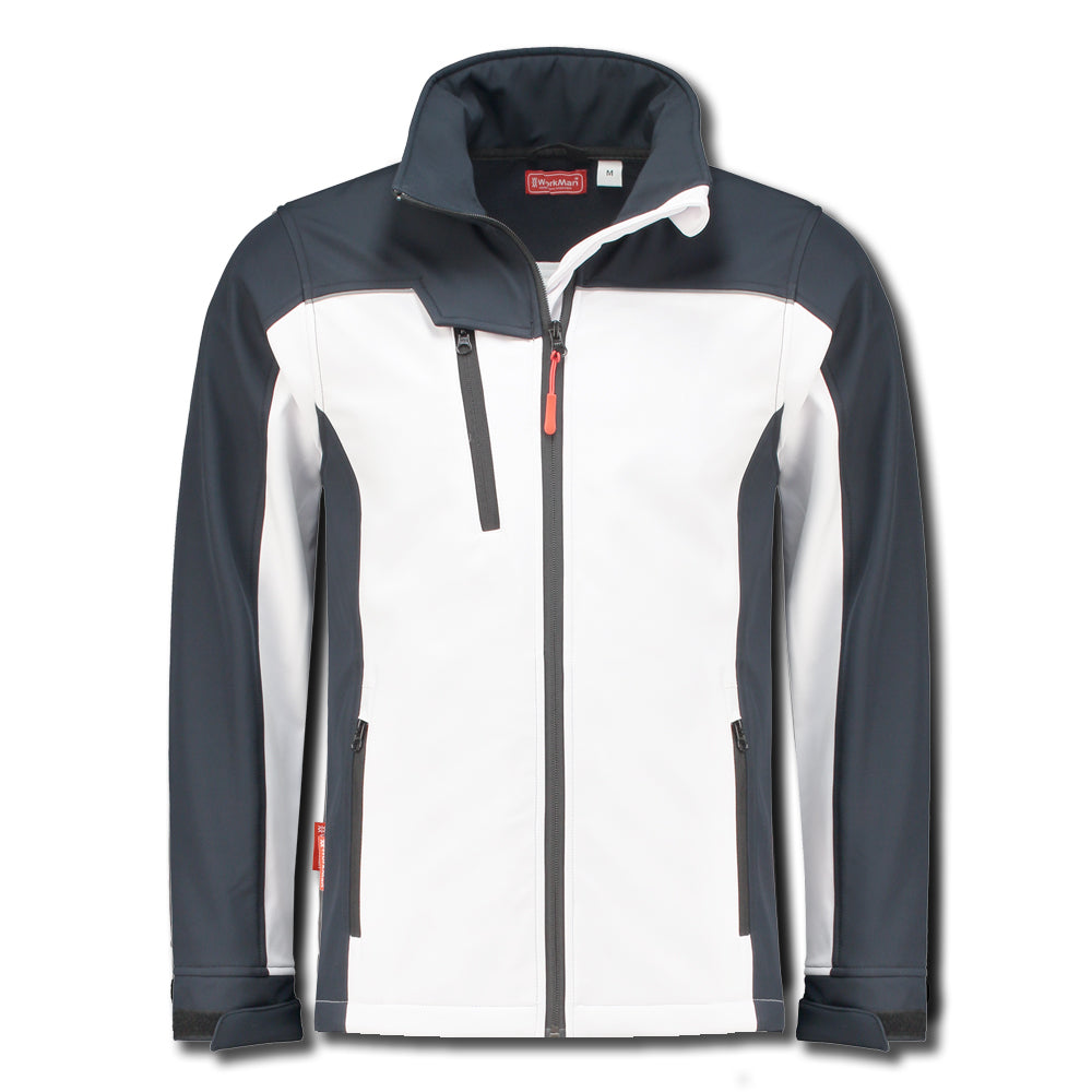 Softshell jack (wit-navy)