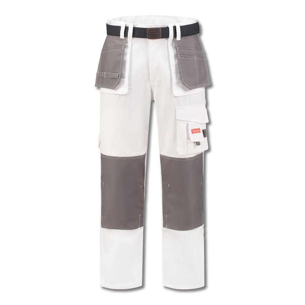 Schildersbroek (wit-grijs-grijs)